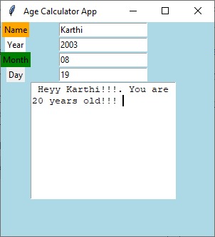 Age Calculator Application
